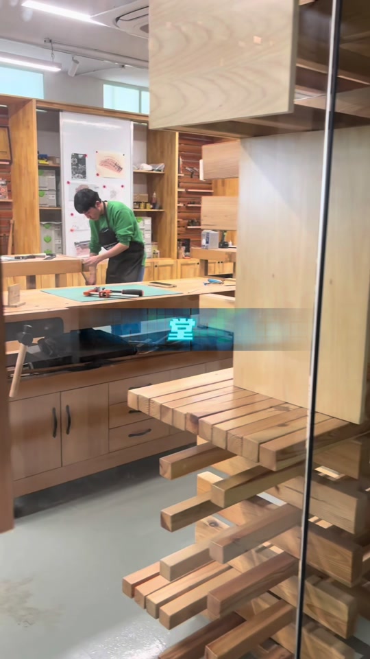 东南大学：体验硬核木艺课程 #木工diy #大学课程 #手艺活
