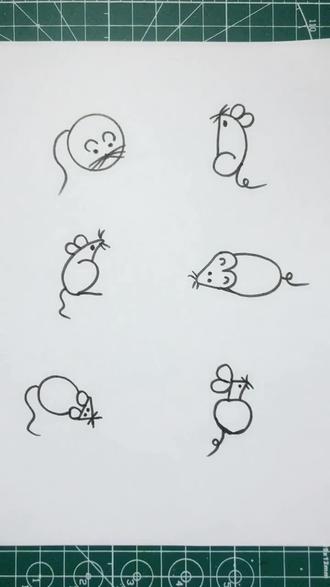 1、2、3老鼠画起来