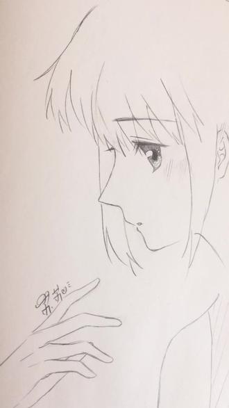 小企鹅侧颜画法(可暂停观看)