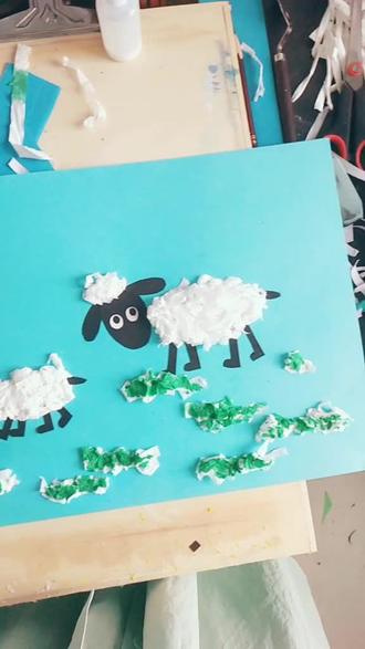 卫生纸做的小羊肖恩!