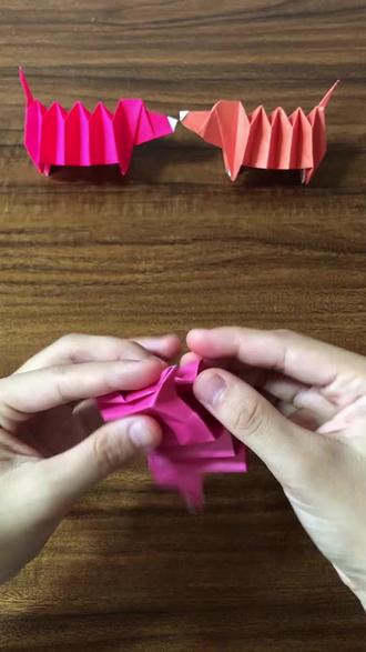 可爱的腊肠狗折纸(5)