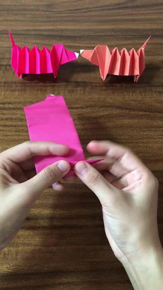 可爱的腊肠狗折纸(3)