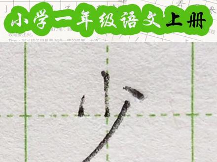 小学一年级语文上册生字“少”#练字#写字#一年级 #硬笔@抖音小助手 一起练字吧