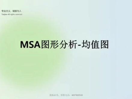 MSA图形分析-均值图 大家好呀,今天的轻松学质量给大家带来的是MSA图形分析-均值图的相关讲解,更多六西格玛课程,请点击视频左下角预约学习哦 #干货分享#六西格玛#质量管理#制造业#质量工程师