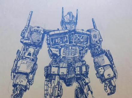 画个擎天柱,走起!#圆珠笔画#速写画鞋