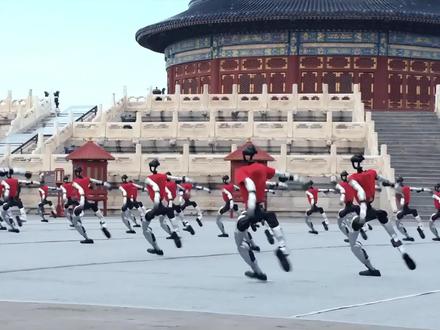 在天坛前翻跟头的,不是演员,是机器人。
红墙黄瓦之间,宇树机器人军团正式亮相#机器人#宇树科技#天坛#科技改变生活