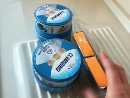 今天大扫除,想更事半功倍的,推荐小白膏搭配金刚砂海绵,强的没边,省时省力,特别强!