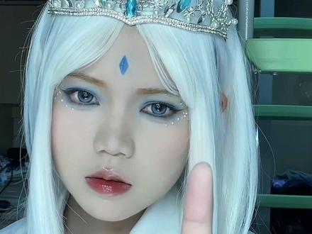 今天整个冰公主妆教,家人们快收藏起来~#化妆分享 @抖音小助手 #妆教#冰公主