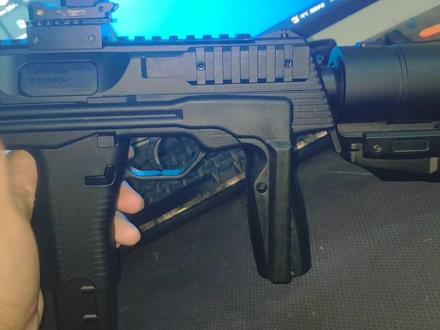 乐辉188的加强版mp9简评#模型 #软弹玩具 #乐辉 #mp9