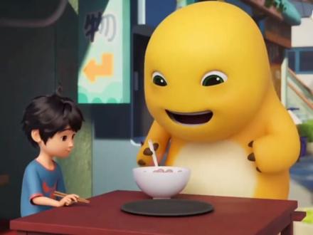 爆爆龙抱抱~ #搞笑动漫 #二次元 #奶龙和小七搞笑视频