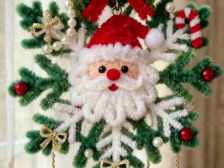 圣诞节雪花挂件教程来了#扭扭棒 #扭扭棒雪花 #圣诞节挂件 #扭扭棒圣诞节手工