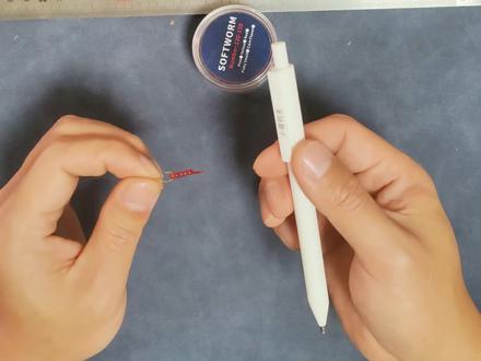 红虫笔详细制作教程#钓鱼 #钓鱼人 #原来钓鱼才是抖音运动顶流 #红虫