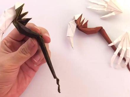 死神镰刀……#手工折纸 #抖音小助手