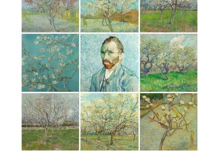 梵高的春天,生命的绽放。#审美力#创造力#如何培养孩子的艺术兴趣