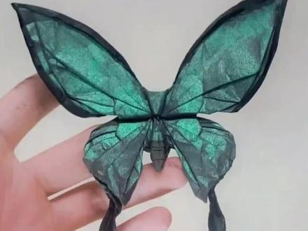 鸟翼凤蝶折纸教学第三期#折纸蝴蝶