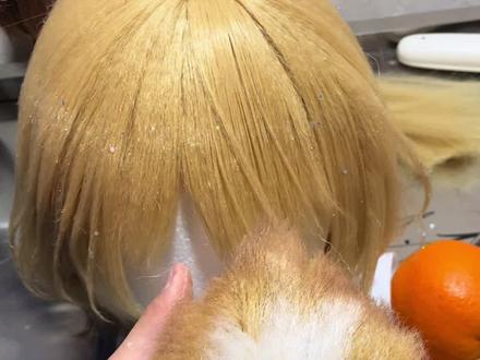 第1次剪教程,有不好的地方可以提出来,不会的地方也可以来问我!#妲己假发#妲己抹茶甜心假发#妲己耳朵教程#一体耳朵教程#毛娘接单