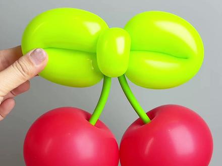 🍒樱桃教程🍒#气球编织教程 #气球 #气球教程 #家是常住常新 #樱桃 @DOU+小助手