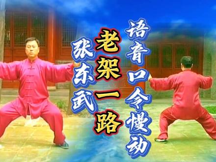 陈式太极拳《老架一路》74式正背向慢动作跟练学习好视频 #老架一路教学 #陈式太极拳教学 #张东武太极