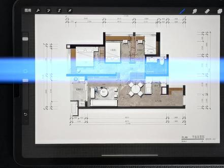 室内设计透视图快速画法-procreate手绘教程