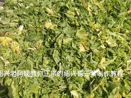 令人向往的绍兴梅干菜制作教程来了,请耐心观看受益匪浅 #乡村味道 #民间传统美食 #家乡特产