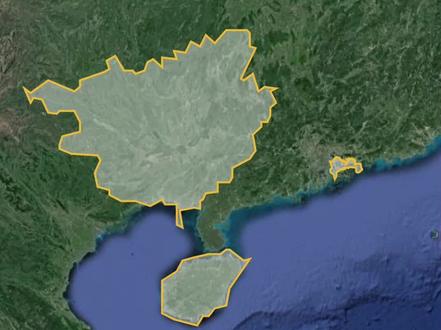 2023年深圳与广西海南GDP地图#深圳 #广西 #海南