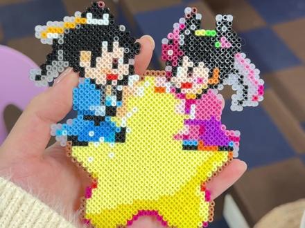 在大结局之前!终于做上“永夜星河”拼豆啦!!#玩个很新的东西 #大人也要玩玩具 #拼豆 #永夜星河 #我是土土