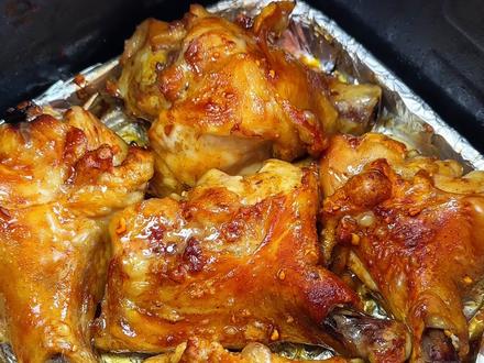 好吃的烧烤大鸡腿自己在家也能做#空气炸锅美食#烤鸡腿