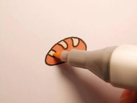 萌画一根小熊的长棍面包~ #简笔画 #想画就画