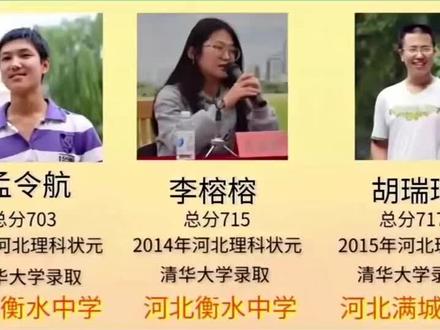 盘点河北省历年高考理科状元