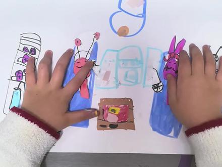 自制节奏盒子奥伦和平基生病贴纸小游戏#节奏盒子 #手工diy #儿童手工