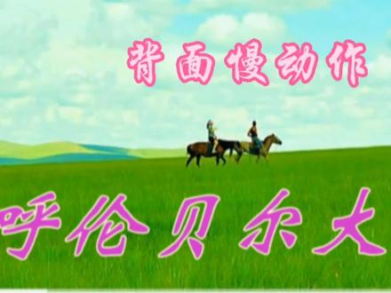 柔力球《呼伦贝尔大草原》背面慢动作