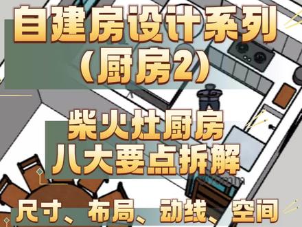 自建房柴火灶厨房设计八大要点拆解。 #自建房#自建房设计#自建房避坑#自建房安全#自建房记录