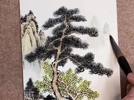 国画山水小品#国画#国画山水#国画小品#零基础学国画