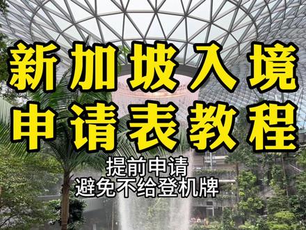 新加坡入境申请表怎么填?SG Arrival网址 如在国外机场飞可提前一天填好,以前是类似泰国落地后再填表或在飞机上填,但在海外取机票时就会要求出示如果没有大概率是无法取登机牌的!#出国 #新加坡入境卡 #新加坡 #攻略 #海外生活