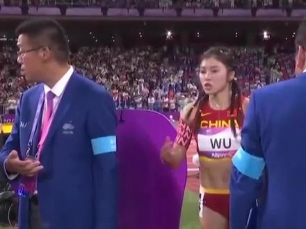 100米栏吴艳妮抢跑成绩被取消,同裁判申诉全程#吴艳妮抢跑 #吴艳妮成绩被取消 #杭州亚运会