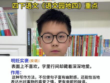#四年级下册语文 《语文园地四》重点#必考考点 #知识点总结 #四年级 #每天跟我涨知识