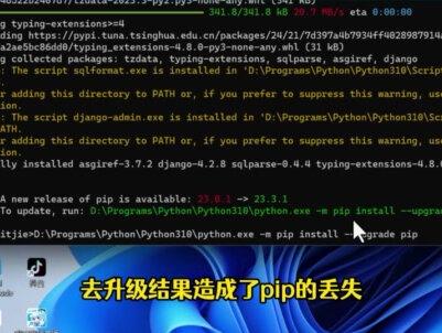 正确升级pythonpip #python #python编程 #python基础 #python资料