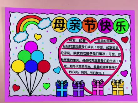 母亲节手抄报 #母亲节手抄报 #母亲节手抄报素材 #母亲节手抄报作业 #母亲节手抄报怎么画 #母亲节手抄报内容