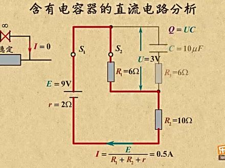 恒定电流
含电容的直流电路分析35