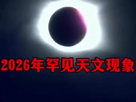 2026年罕见的天文现象!