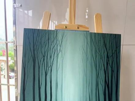 怎么画一幅【深林见鹿】?