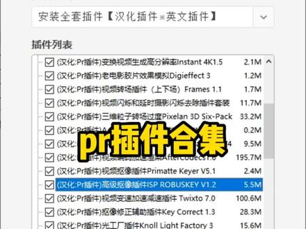 pr全套的插件合集!#pr剪辑 #pr插件