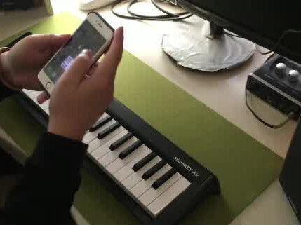 microkey air连接iOS设备2#音频设备 #乐器 #音乐 #korg