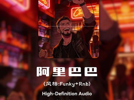 Funky+Rnb《阿里巴巴》! 制作:Marbo,#阿里巴巴 #AI歌曲 #老歌改编 #音乐改编