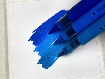 闪亮的火光#丙烯马克笔 #火焰蓝 #画画#新年 #蓝色系