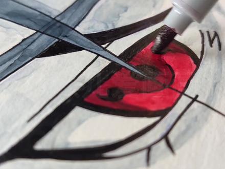 鼬神,永远的神!#火影忍者 #宇智波鼬 #手绘教程