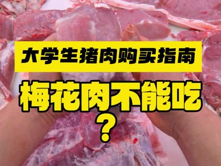 大学生猪肉购买指南,梅花肉打针的不可能吃?今天再给大家讲解一遍,以及猪肉购买选择。#梅花肉是猪的哪个部位 #猪肉分割讲解 #猪肉购买指南 #猪肉佬