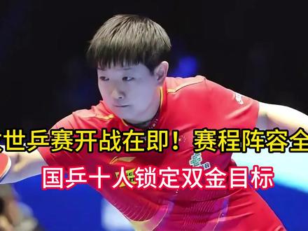 伦敦世乒赛开战在即!赛程阵容全曝光,国乒十人锁定双金目标