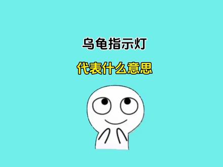 当你的汽车仪表盘乌龟指示灯亮起,究竟代表什么意思?#科普