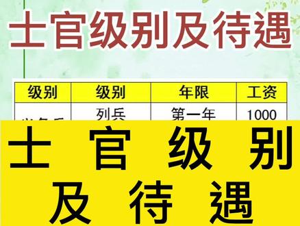 士官级别及待遇##大学 #大学专业 #志愿填报